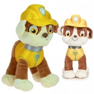 PLYŠOVÁ HRAČKA PAW PATROL MASKOT RUBBLE PLYŠOVÁ HRAČKA 19 CM