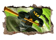 Nálepka s plagátom na stenu Lego NINJAGO! 120 x 74 cm