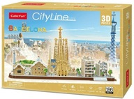 3D puzzle City Line Barcelona