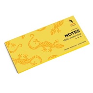 Žltý elektrostatický zápisník, 100 listov papiera