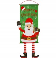 Vianočné bannerové závesné dekorácie Santa Claus