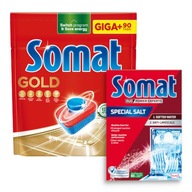 Somat Gold Tablety do umývačky riadu 90 ks + soľ 1,5 kg