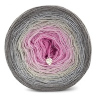 KOKONEK Merino priadza 498 Steel Roses, nehryzivá, jemná merino vlna