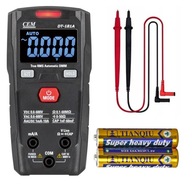 VRECKOVÝ multimeter prúdomer AUTOMATIC 600V LIVE+ NCV TRMS BLACK CEM