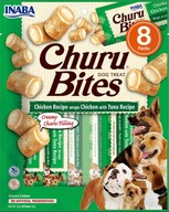 INABA Dog Churu Bites kura s tuniakom 8x 12g