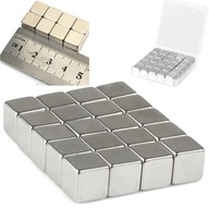 VEĽMI SILNÉ NEODYMOVÉ MAGNETY 10×10×10mm 25×