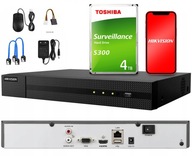 Hikvision 4K 16-kanálový IP rekordér, 4TB disk