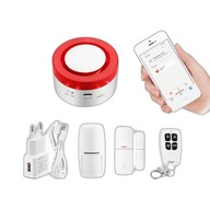 Inteligentná štartovacia súprava Wireless ALARM so sirénou a WIFI senzormi TUYA