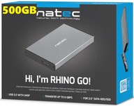 PRENOSNÝ DISK natec-GO 500 GB 2,5'' USB 3.0 ŠEDÝ