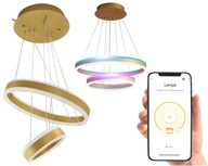 Lampa Luster Veľká led rgb wi-fi Nastaviteľná + diaľkové ovládanie