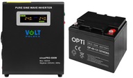 UPS CONVERTER Núdzový zdroj SINUS PRO 500W 12V PEVNÁ FÁZA + AGM 45AH