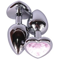 Pink Heart Plug - Diamond Plug Heart Pink