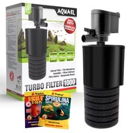 AQUAEL TURBO 1000 VNÚTORNÝ ŠPONGOVÝ FILTER DO AKVÁRIÍ + ZADARMO