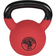 KETTLEBELL, liatina, POGUMOVANÁ, 14 kg