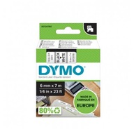 Dymo páska D1 6 mm x 7 m čierna na bielom podklade