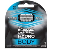 Holiace vložky Wilkinson Hydro Body, 3 kusy