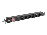 NOVÝ LANBERG RACK POWER STRIP 2M/6x/19''