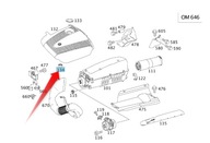 GUMOVÉ UPEVNENIE KRYTU MOTORA MERCEDES OM646