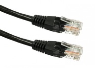 Medený patch kábel Cat 5e RJ45 UTP, 5 m čierny