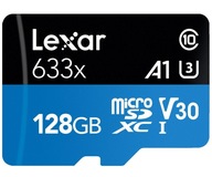 Pamäťová karta 128 GB Lexar High-Performance micro SDXC na 100 MB/s SD adaptér