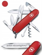 Victorinox 1.3703, vreckový nôž Climber + gravírovanie na čepeli, 91 mm, červený