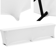 Univerzálny elastický poťah na bielu lavicu 182 x 28 cm