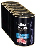 Dolina Noteci Premium Mokré krmivo pre mačky, konzerva SET 8x400g Jahňacie