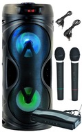 PRENOSNÁ BLUETOOTH KARAOKE SET + 2 BEZDRÔTOVÉ MIKRO