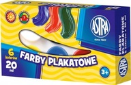 FARBY PLAGÁTU 6 FARIEB 20ML ASTRA