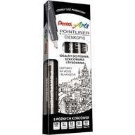 Pentel Arts jemná súprava 0,05 0,1 0, 0,5 0,8