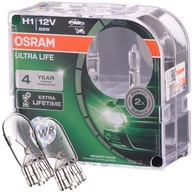 H1 OSRAM Ultra Life Long Life + žiarovky W5W