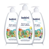 Bobini Kids Jemný umývací gél na telo a vlasy pre deti 2v1 500ml x3