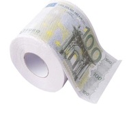 TOALETNÝ PAPIER 100 EURO XL PRE DLŽNÍKOV