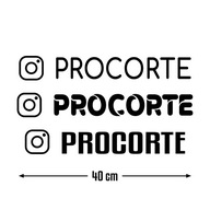 Instagramová nálepka na sociálnej sieti 40 cm