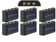 6x Kinkiet Solarny Lampa LED +Czujnik Zmierzchu