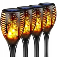 SOLÁRNE LED LAMPA 4KS EFEKT PLAMEŇA TORCH