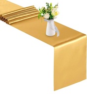 Hladký saténový behúň GOLD Communion 36cm x 9m saténová rolka Zlatá