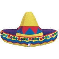 Fóliový balónový klobúk Mexické Sombrero 86cm