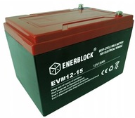 VYLEPŠENÁ AGM BATÉRIA 12V 15AH ENERBLOCK PRE SKUTER AUTOSONDU