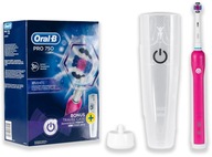 Zubná kefka Oral-B PRO 750 Pink s puzdrom