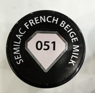 sla SEMILAC hybridný lak 051 French Beige Milk