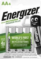 Energizer POWER PLUS NiMH LR06 AA batérie 4x