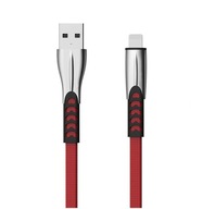 SENBONO SOMOSTEL USB KÁBEL IPHONE 2.4A ČERVENÝ