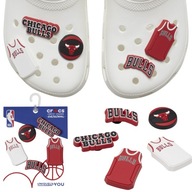 CROCS JIBBITZ SHOES PIN SADA 5 BÝKOV NBA CHICAGO