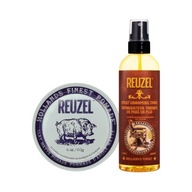 Reuzel Clay Matte pasta na vlasy 113g & Reuzel Spray Grooming Tonic 100ml