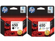 HP 650 BLACK INK CZ101AE + COLOR CZ102A SET