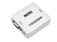 Adaptér VGA + Audio na HDMI zástrčku, prechod