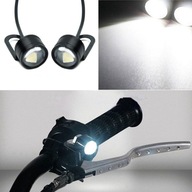 2ks set 12V motocykel biely led svetlomet