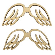 Krídla drevené anjelské krídla 2 ks
