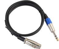 XLR MIC KÁBLOVÝ KONEKTOR 6,3 MM POMOCNÝ KÁBEL